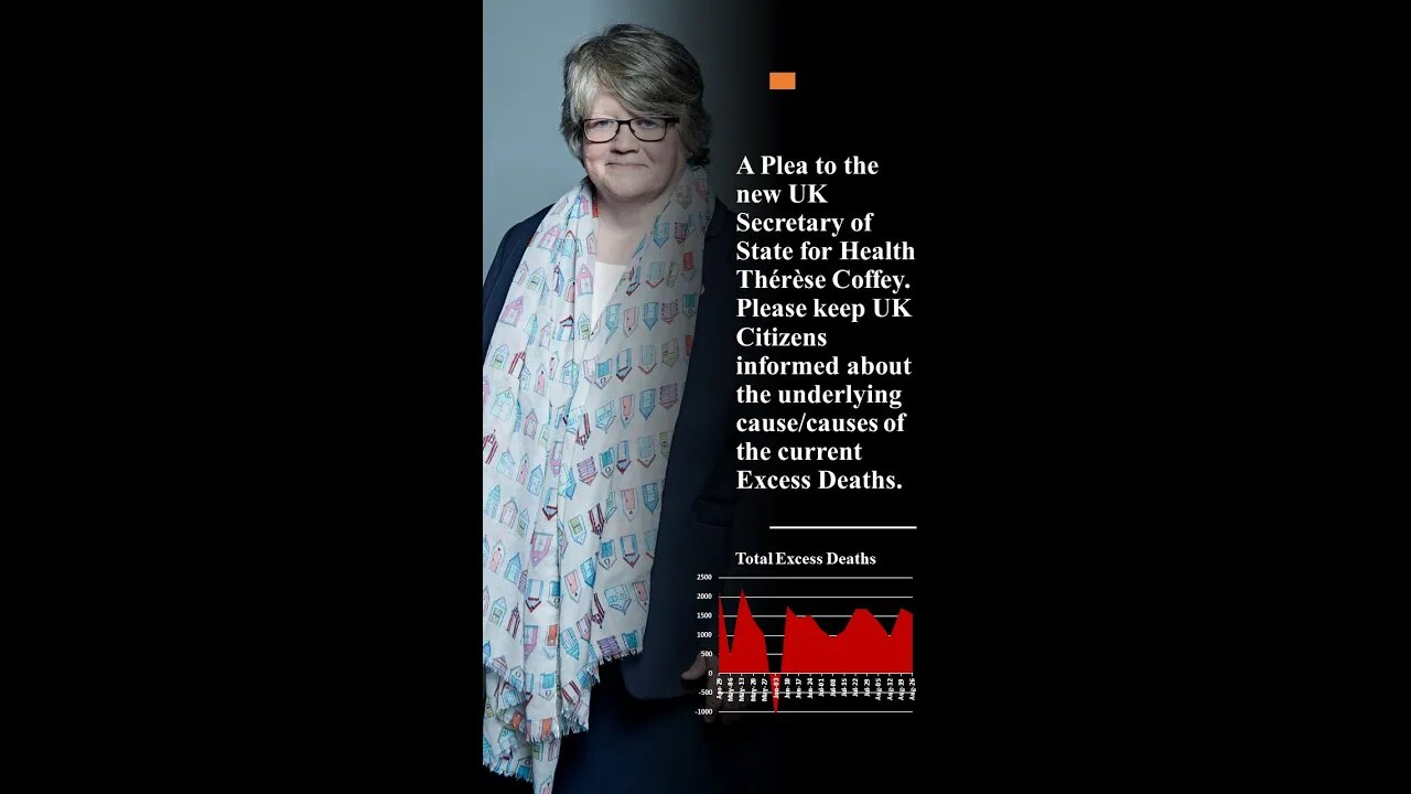 Excess Deaths 26 August 2022; A Plea to the new UK Secretary of State for Health Thérèse Coffey