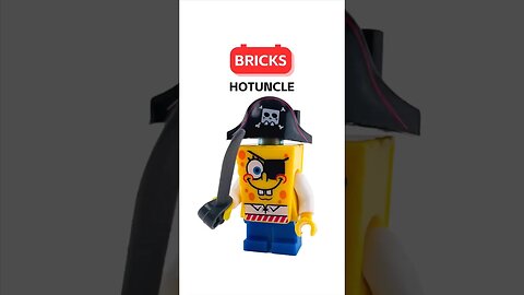 Pirate SpongeBob Minifigure Immersive Speed Build #toys #bricks #spongebob