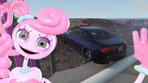 Mommy Long Legs vs Car | Poppy Playtime in BeamNG | Fatal Crash 15