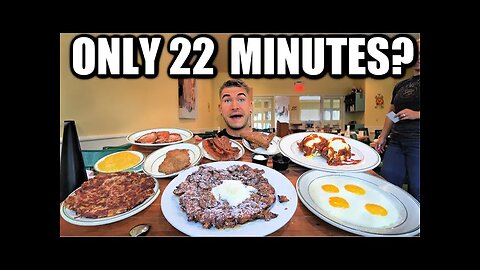 "IT'S TOO MUCH" TEXAS'S BIGGEST BREAKFAST CHALLENGE | Only 22 Minutes?