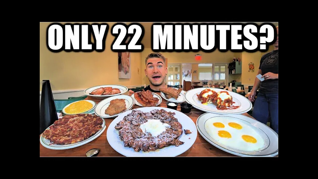 "IT'S TOO MUCH" TEXAS'S BIGGEST BREAKFAST CHALLENGE | Only 22 Minutes?