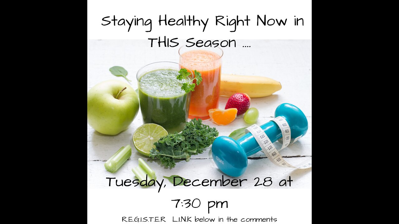 Sherry Maddox: Pop-up Staying Healthy Right Now in THIS Season ....