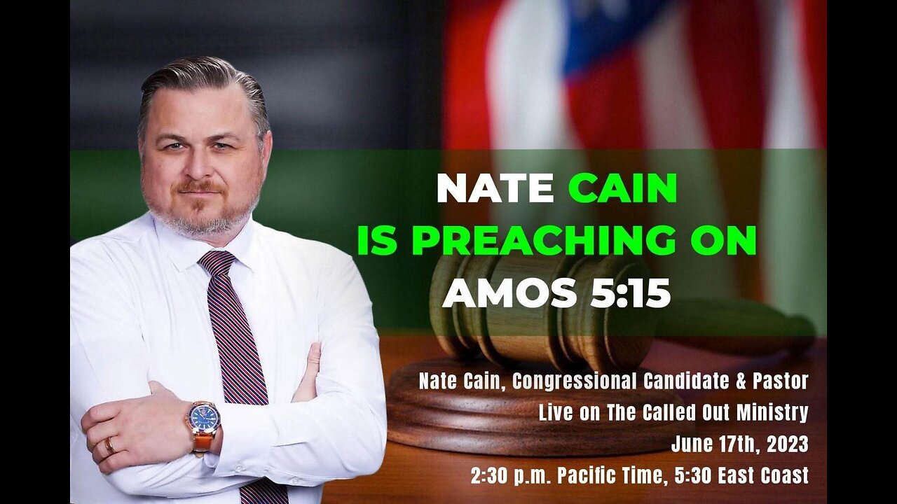 TCO SERMONS= SPECIAL GUEST PASTOR & CONGRESSIONAL CANDIDATE ( NATE CAIN )