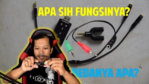 Splitter Jack Audio dan USB Sound Card Review - Indonesia