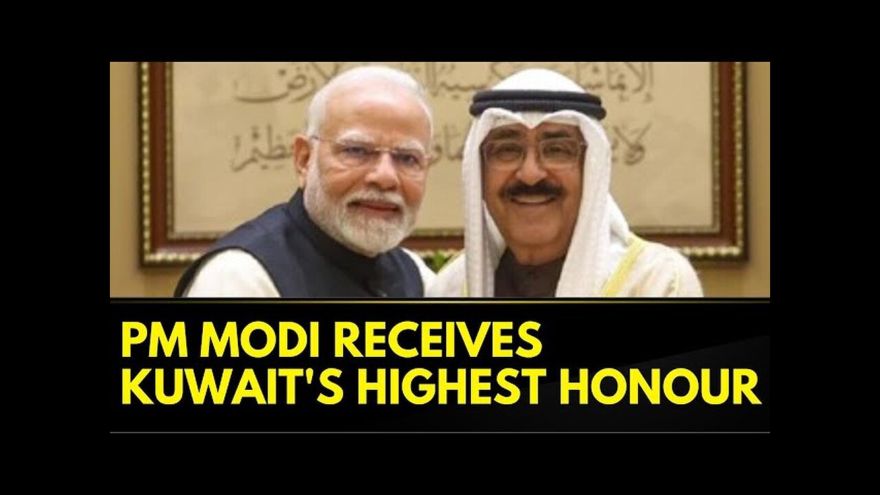 PM Modi Receives Kuwait's Highest Civilian Honour, His 20th International Award | #breakingnews