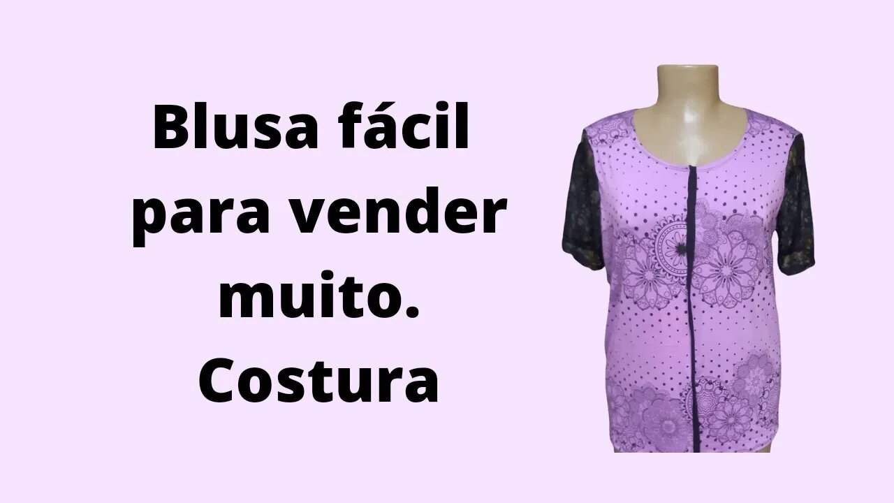 Blusa boa pra ganhar dinheiro, costura