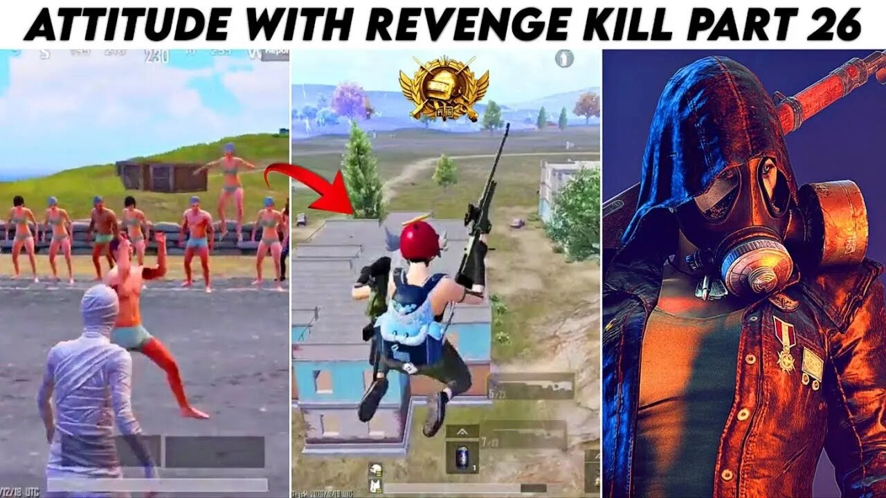 Pubg Mobile Attitude 😈 With Revenge Kill Max Pharaoh x- Suit | Part 26 | Xbot 2.0