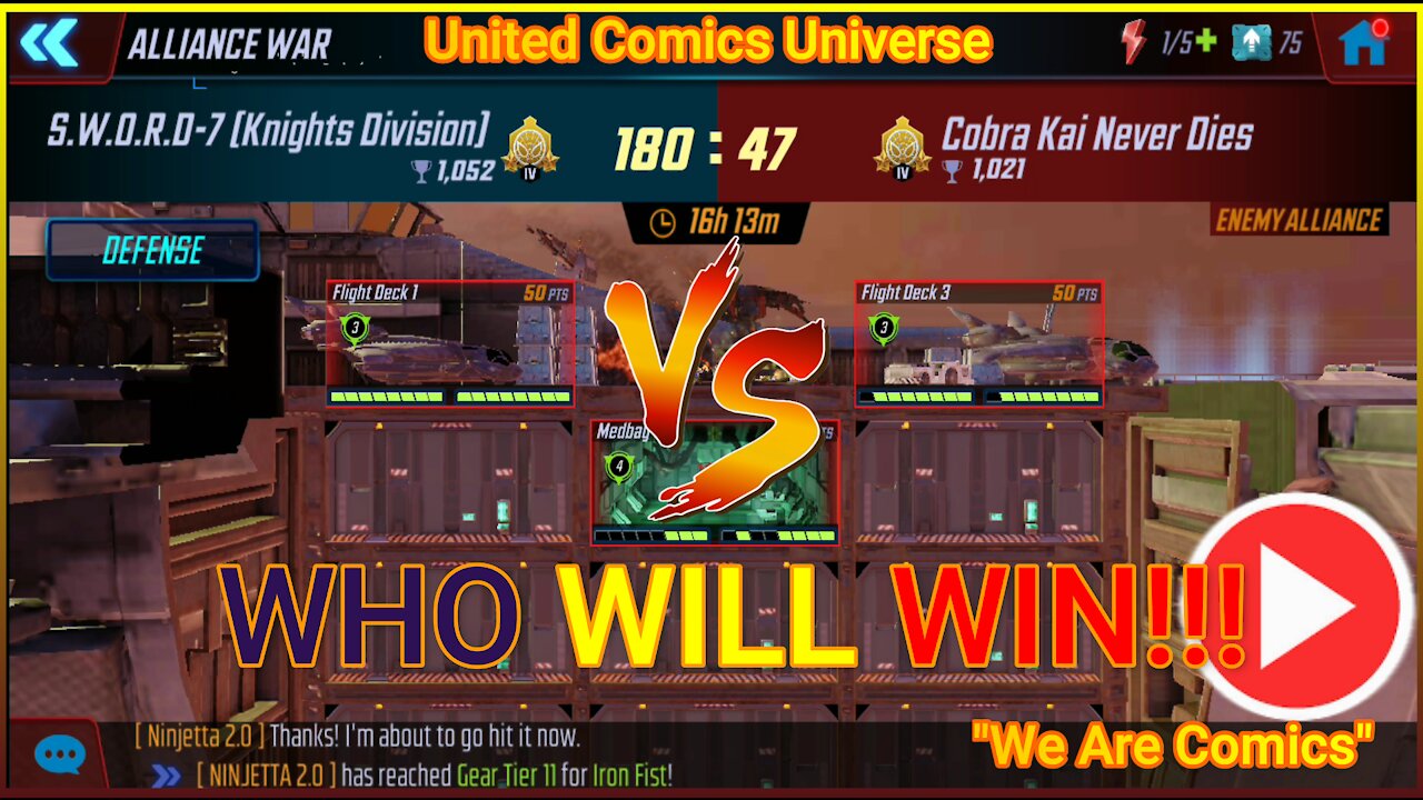 MARVEL STRIKE FORCE: JoninSho's Infinity Watch Team VS Their Emma Marauder's Team "We Are Comics"