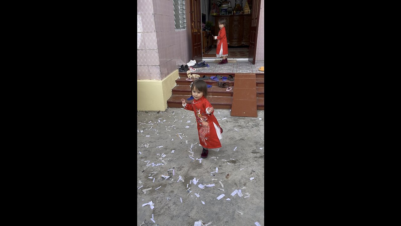 Cute Baby Gets Ready to see family after Lunar New Years