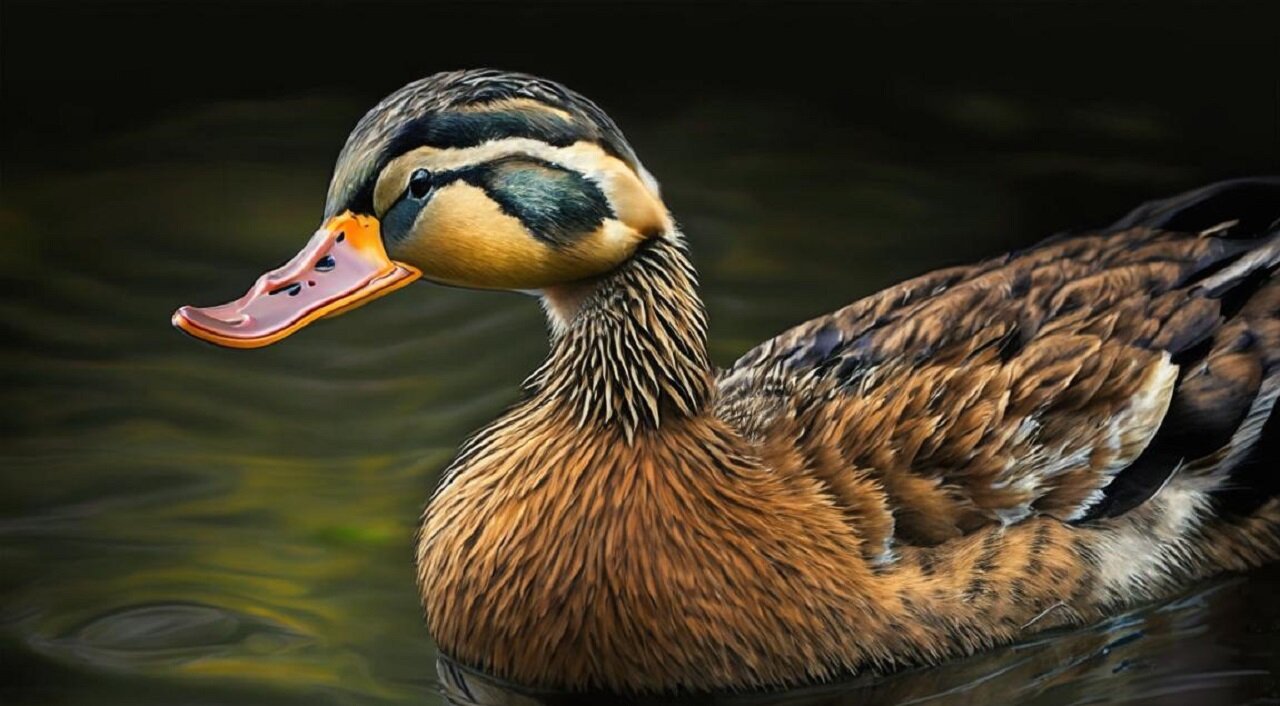Cat versus duck. Who will win in this hilarious duel?