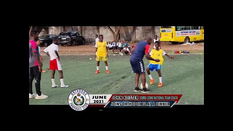 2021 National Football Coach for Sierra Leone John Keister & Fr Themi