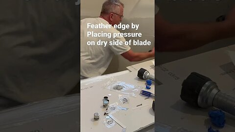 Butt Joint finishing #drywallfinisher #drywall #bubba