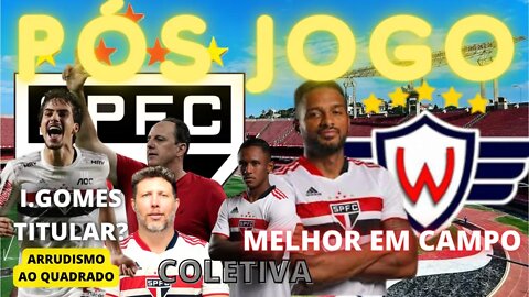 🔴PÓS JOGO SÃO PAULO VENCE JORGE WILSTERMANN | #JORxSPFC | KINGNALDO E IGOR GOMES EM DESTAQUE