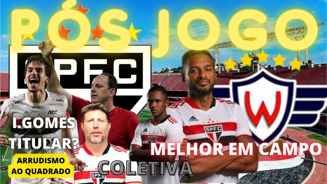 🔴PÓS JOGO SÃO PAULO VENCE JORGE WILSTERMANN | #JORxSPFC | KINGNALDO E IGOR GOMES EM DESTAQUE