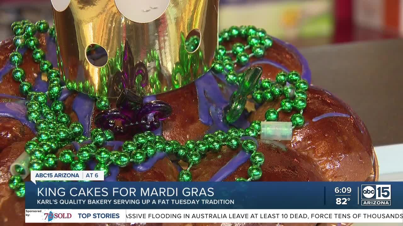 Phoenix bakery busy selling king cakes for Mardi Gras