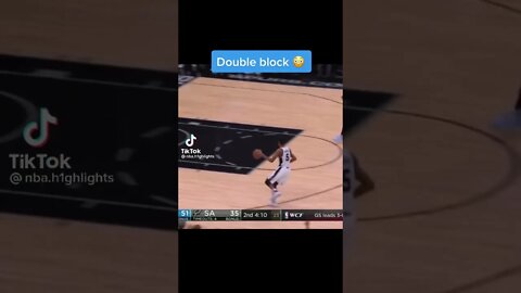 DOUBLE BLOCK BY KEVIN DURANT NBA