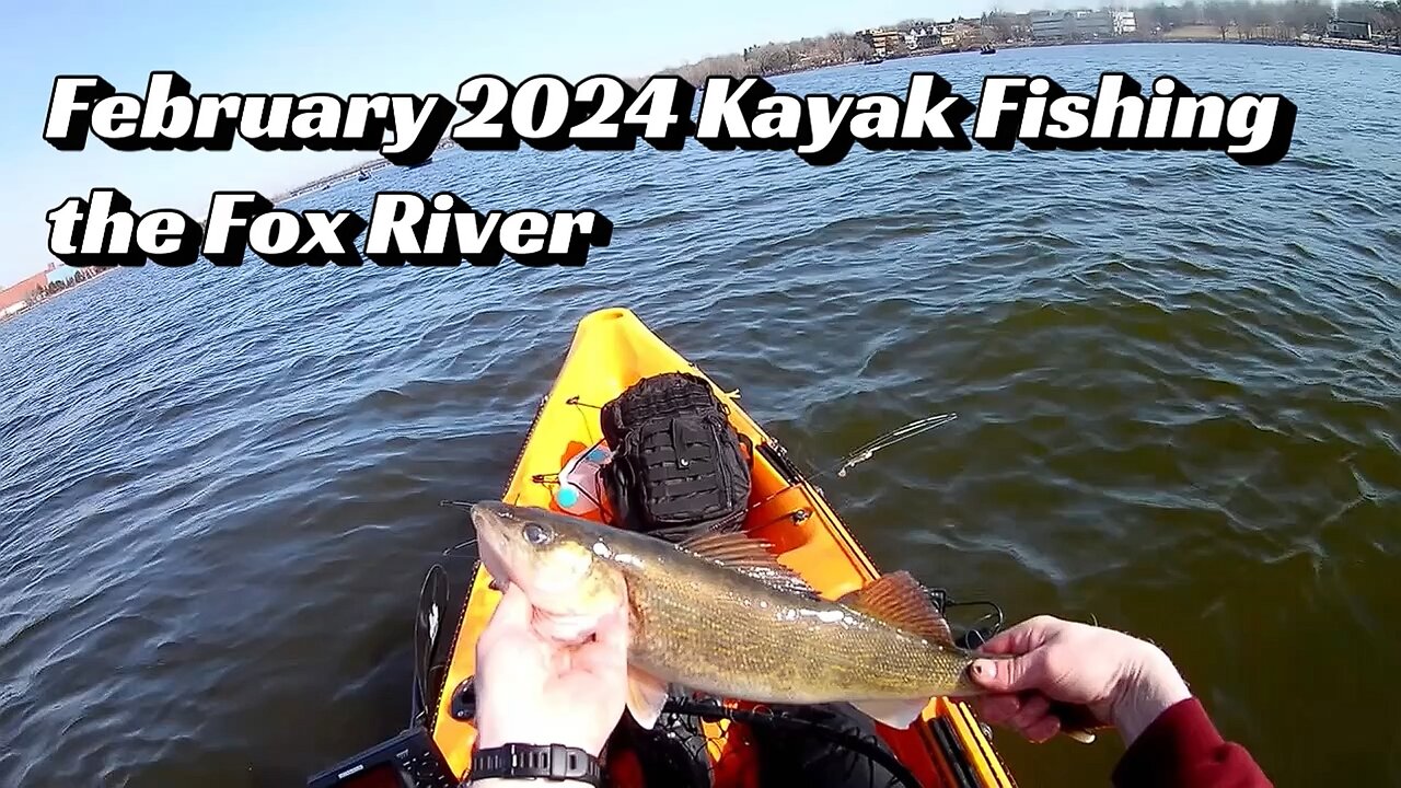 $50 Amazon Giftcard giveaway #4, Kayak Fishin the Fox River February 2024