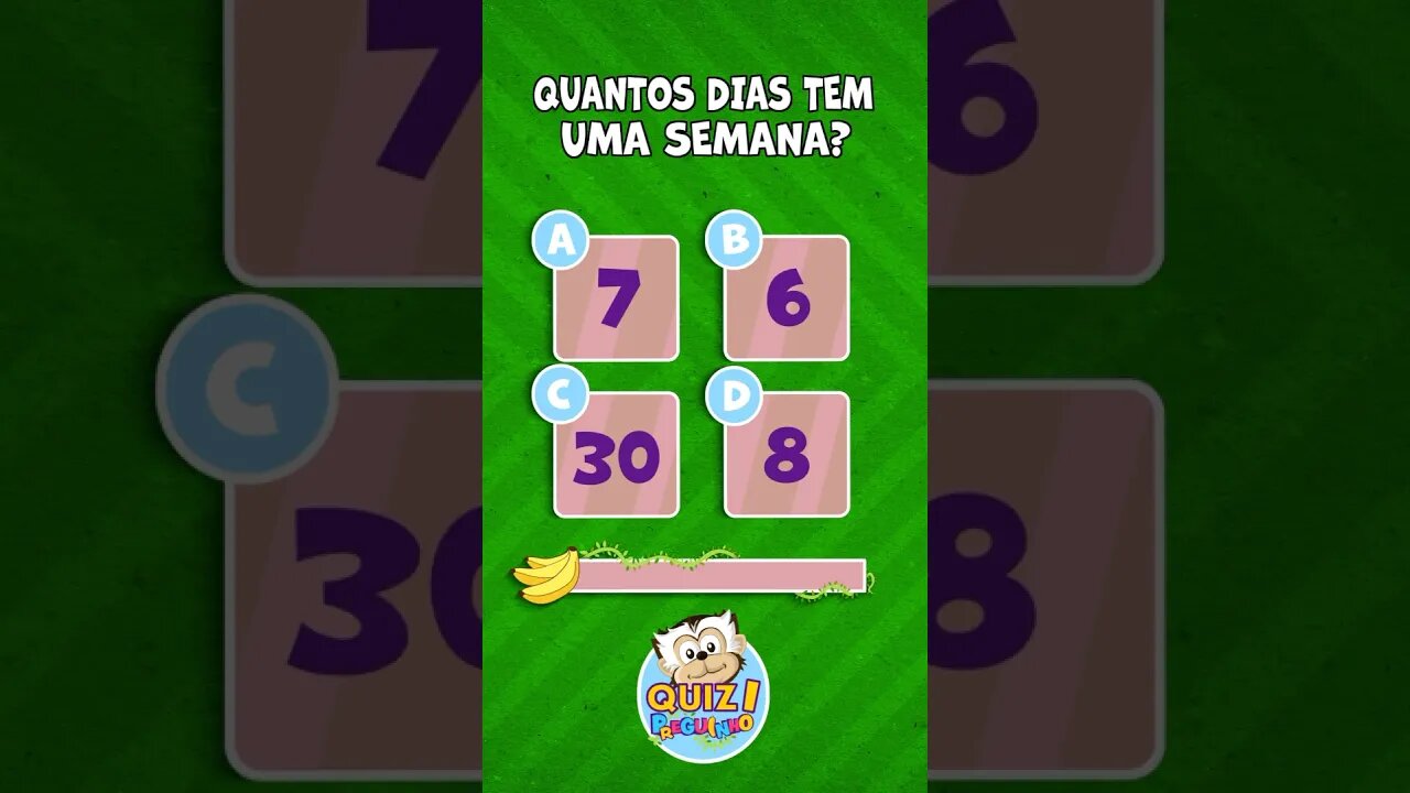 Quiz do Preguinho - #10 - Dias da Semana