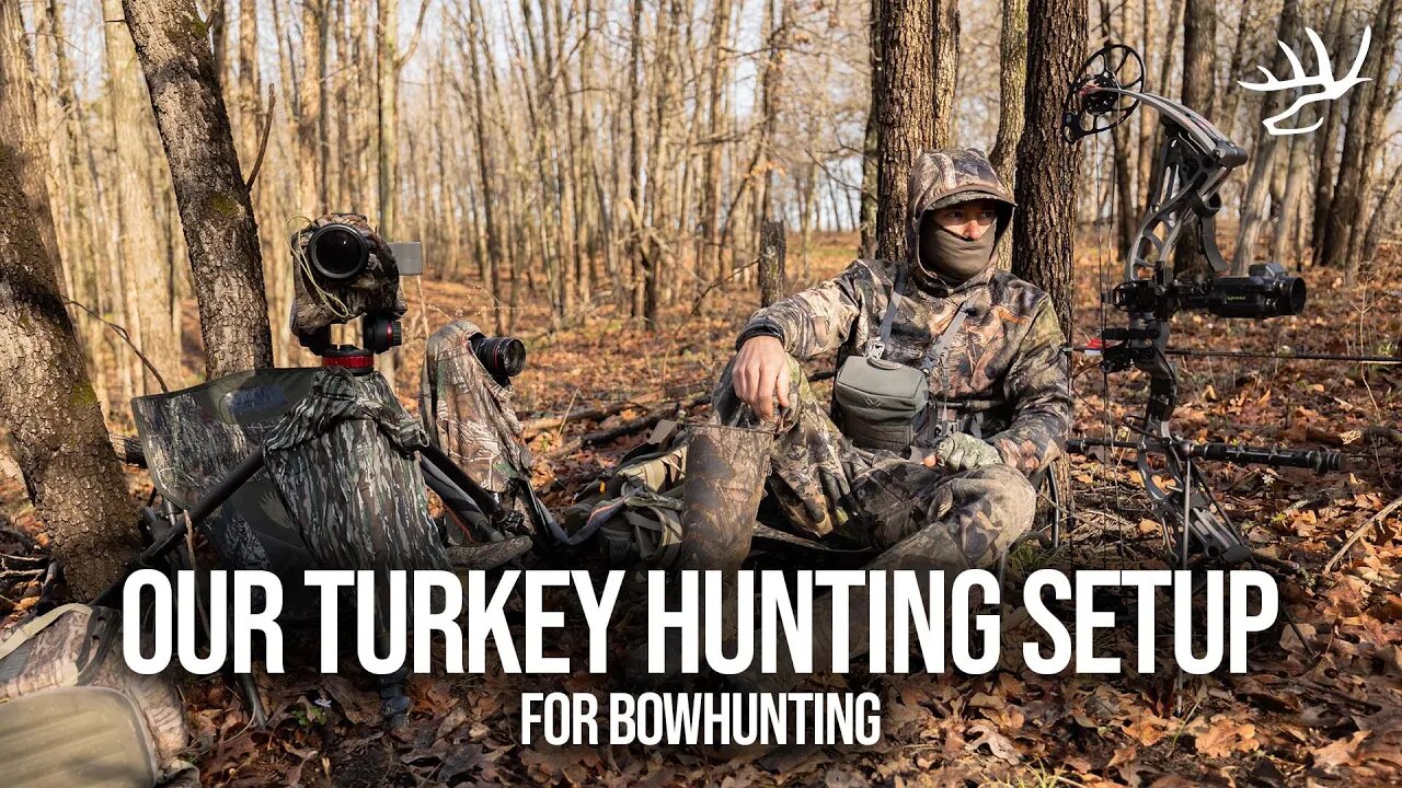 Our Setup for Bowhunting Turkeys WITHOUT a Blind!!