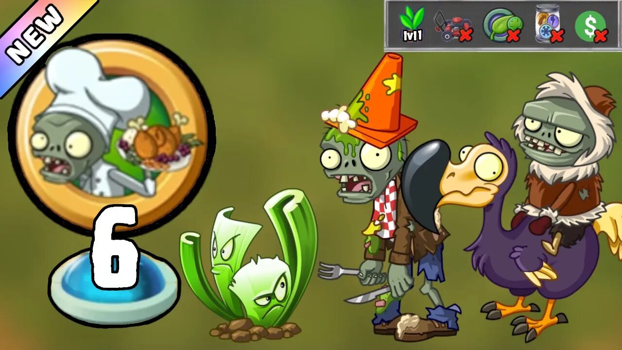 Plants vs Zombies 2 - Food Fight Bonanza! 2023 Level 6 [Plants Lvl 1 & No Premium] + DOWNLOAD