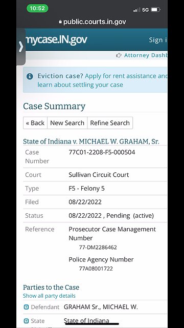Michael Wayne graham of Sullivan county Indiana