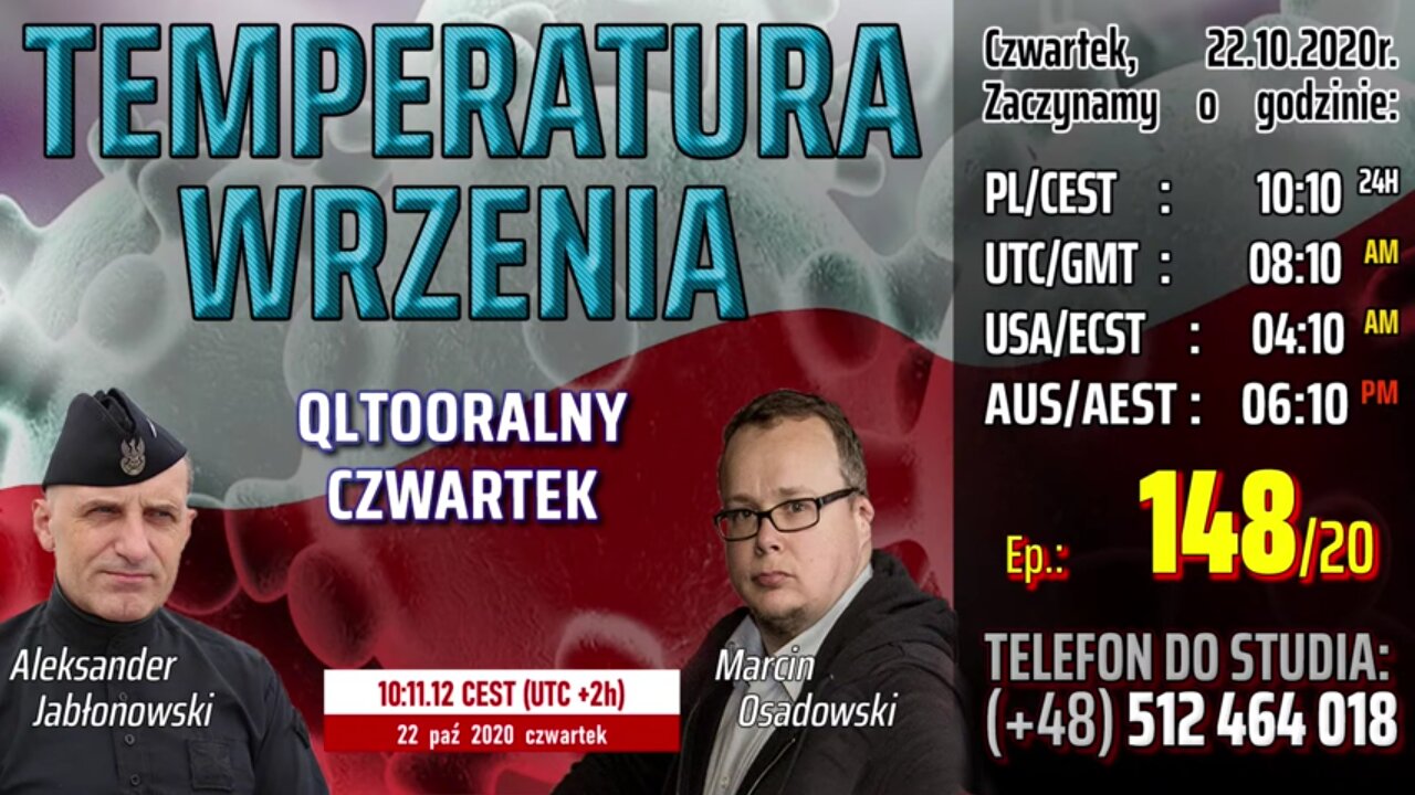 TEMPERATURA WRZENIA - Olszański, Osadowski NPTV (22.10.2020)