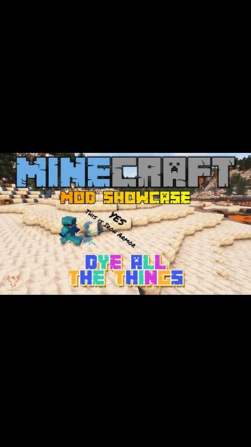 Minecraft: Mod Showcase - Dye All The Things #Shorts