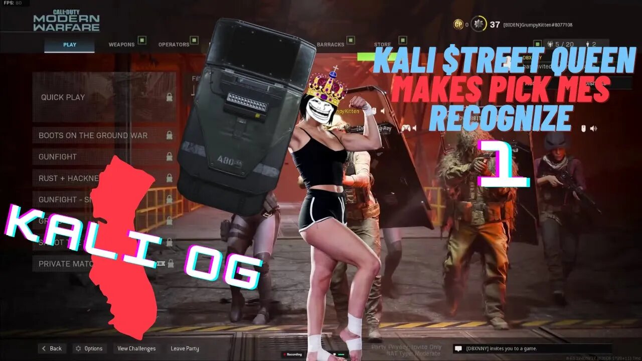 Kali $treet Queen MAKES Pick Mes RECOGNIZE - COD Trolling