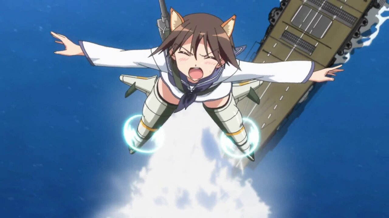 Strike Witches 2 - Yoshika takes off