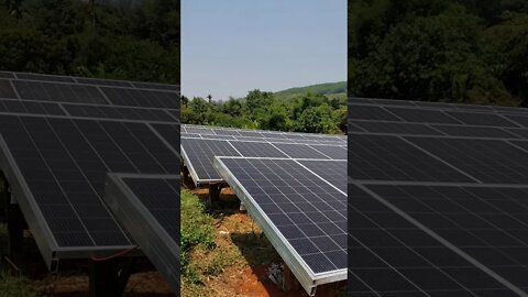 Solar សម្រាប់ម៉ូទ័របូមទឹក N10, 22kw ចម្ការតាកាំង រតនគិរី - Tel 012829999