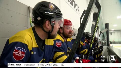 First responders prepare for 'Guns and Hoses' hockey game in support of a good cause