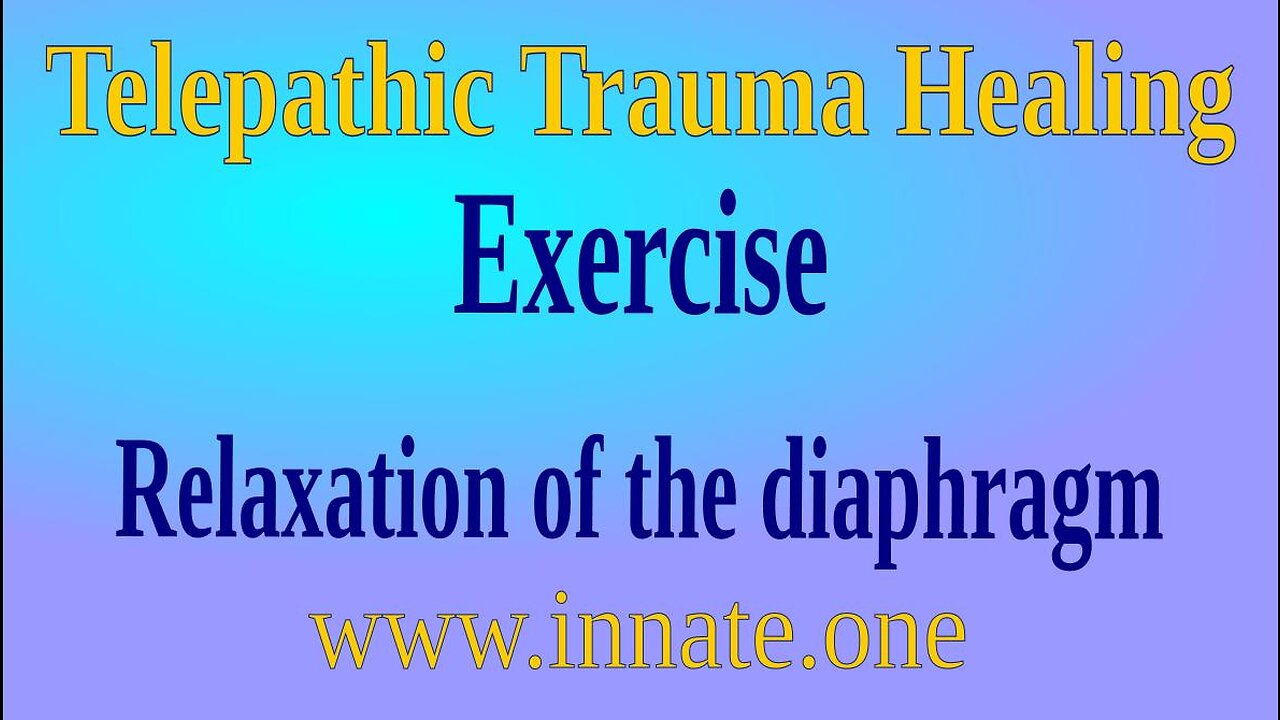 Exercise - relaxing the diaphragm