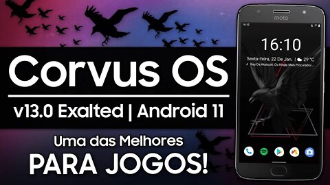Corvus OS v13.0 Exalted | Android 11 R | UMA DAS MELHORES PARA PUBG MOBILE E JOGOS NO ANDROID 11!