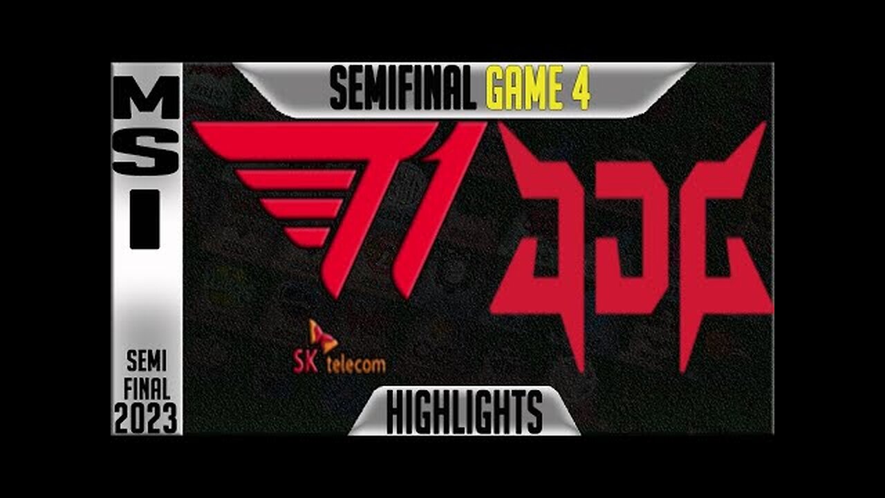 T1 vs JDG Highlights Game 4 _ MSI 2023 Brackets Semi-final Day 9 _ T1 vs JDG Esports G4