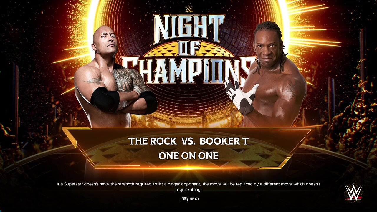 WWE 2k24 The Rock vs Booker T