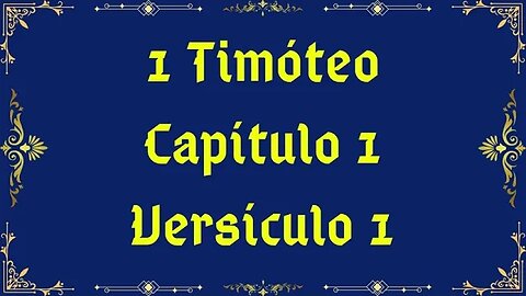 Como se diz 1 Timóteo 1:1 em Hebraico?