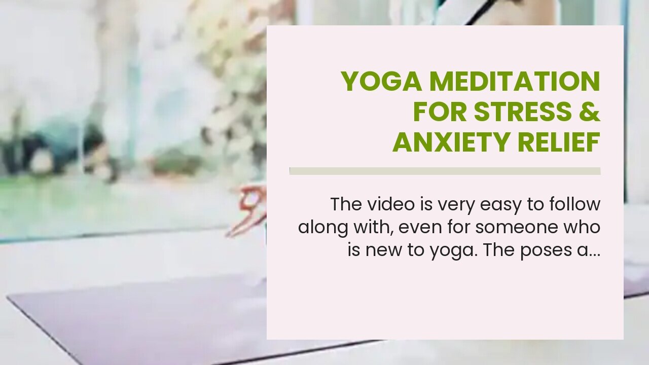 Yoga Meditation for Stress & Anxiety Relief