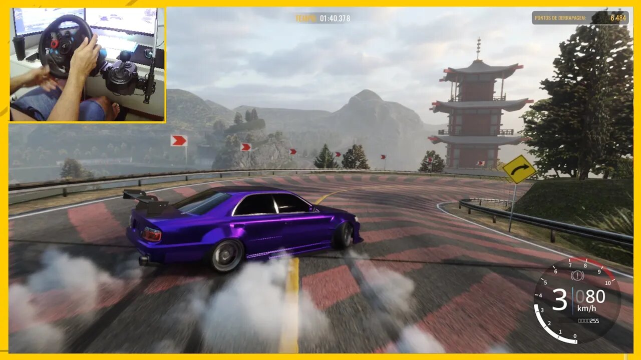 Drift Nissan GTR R34 - CarX Drift Racing Online Pista Kami / Volante G29