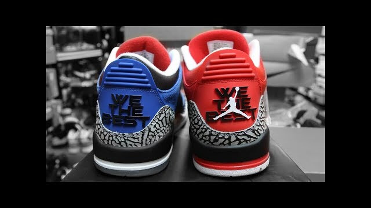 AIR JORDAN 3 DJ KHALED WE THE BEST (RED & BLUE)