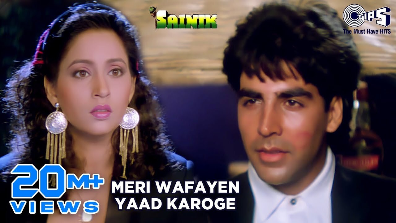 Meri Wafayen Yaad Karoge - Video Song | Sainik | Akshay Kumar & Ashwini Bhave