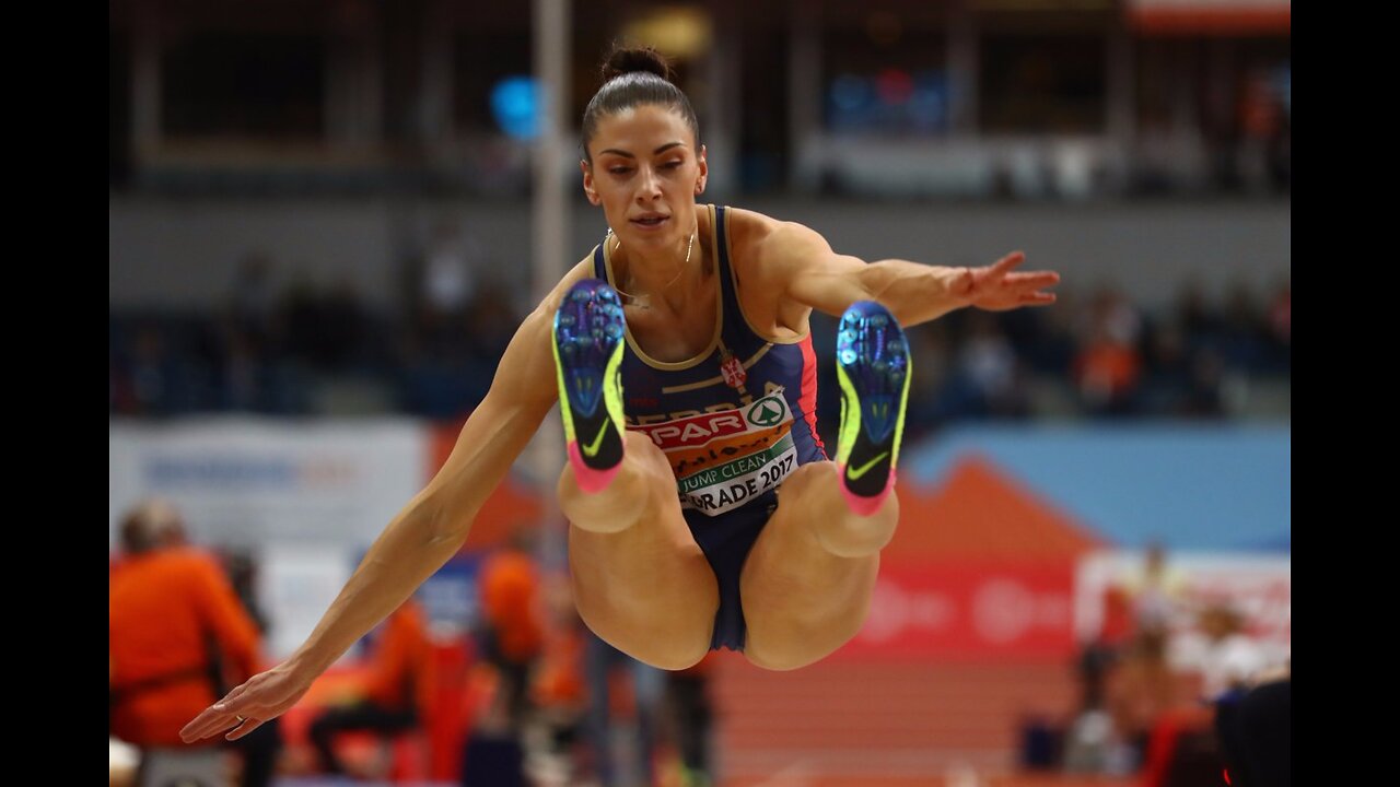 Track And Field Beauty Ivana Vuleta Spanovic Jumps For Gold Medal #Remix