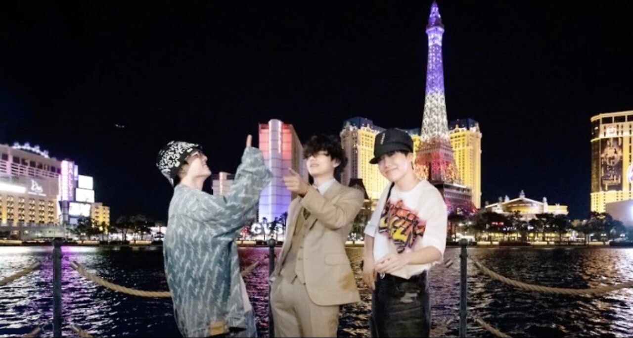 BTS party officially begins on the Las Vegas Strip