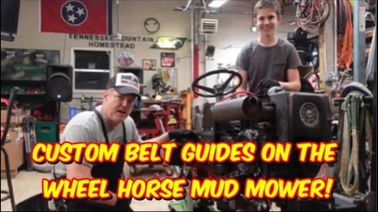 Custom Belt Guides for the Wheel Horse! Steffen's Mud Mower Build Pt. 6