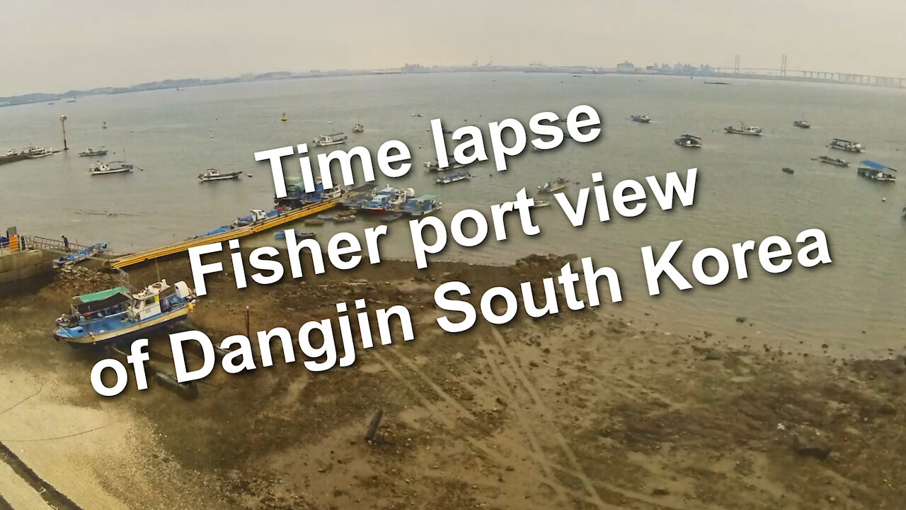 Time lapse - Fisher port of Dangjin South Korea from DK Hotel