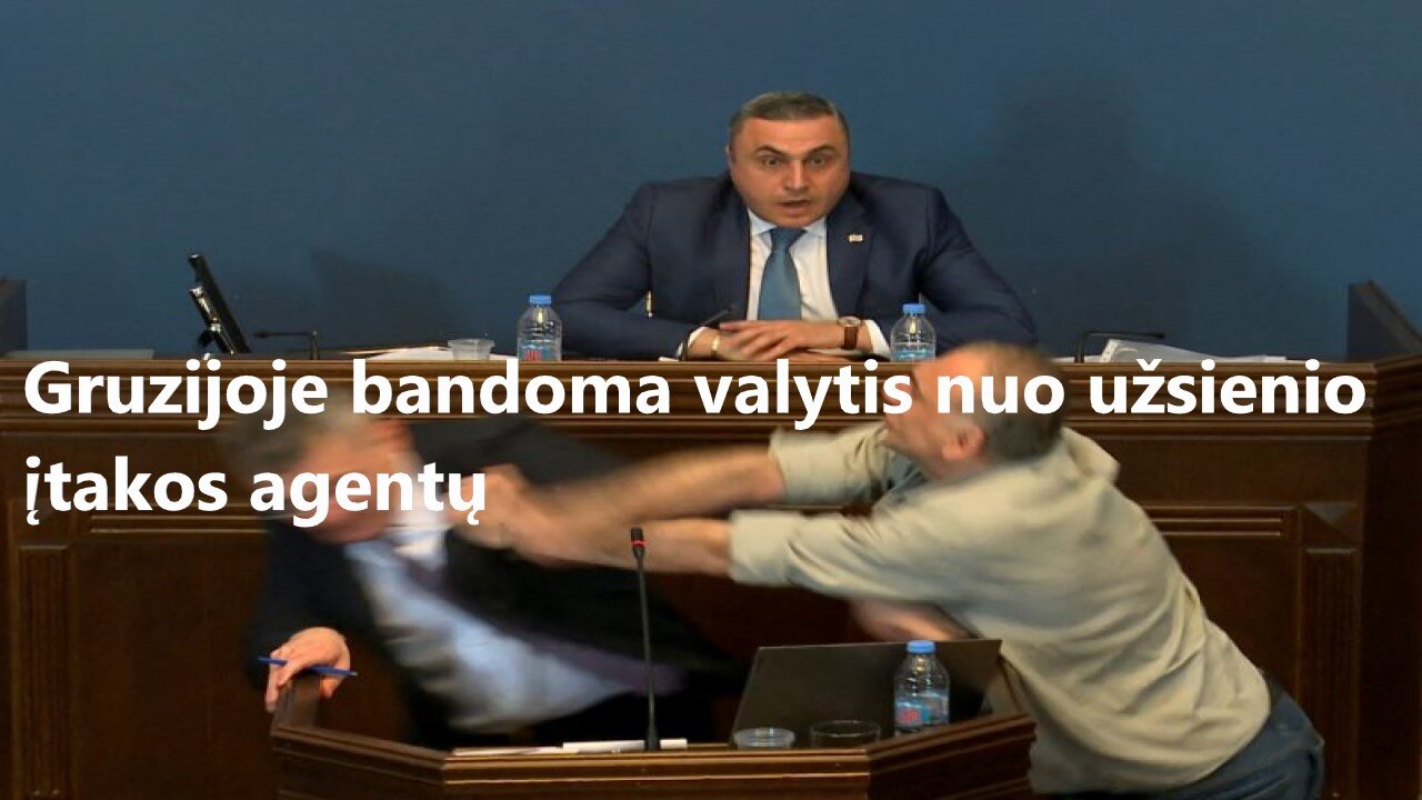 Gruzijoje bandoma valytis nuo užsienio įtakos agentų