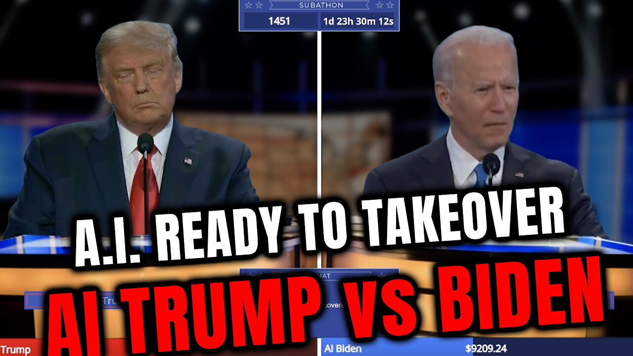 🌐A.I. Taking Over Twitch - A.I. Trump and Biden Live Debate 24/7🤖