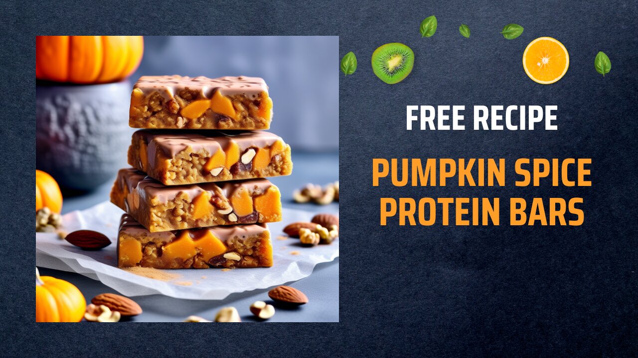 Free Pumpkin Spice Protein Bars Recipe 🎃🍂Free Ebooks +Healing Frequency🎵