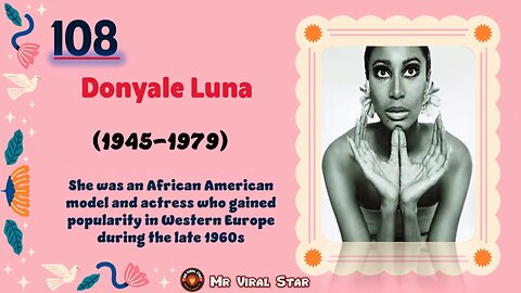 Donyale Luna(1945-1979)| TOP 150 Women That CHANGED THE WORLD | Short Biography