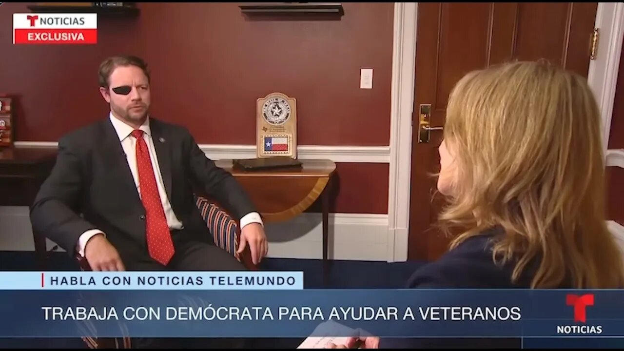 Dan Crenshaw Habla Sobre Su Propuesta De Enviar Soldados a México Con Telemundo