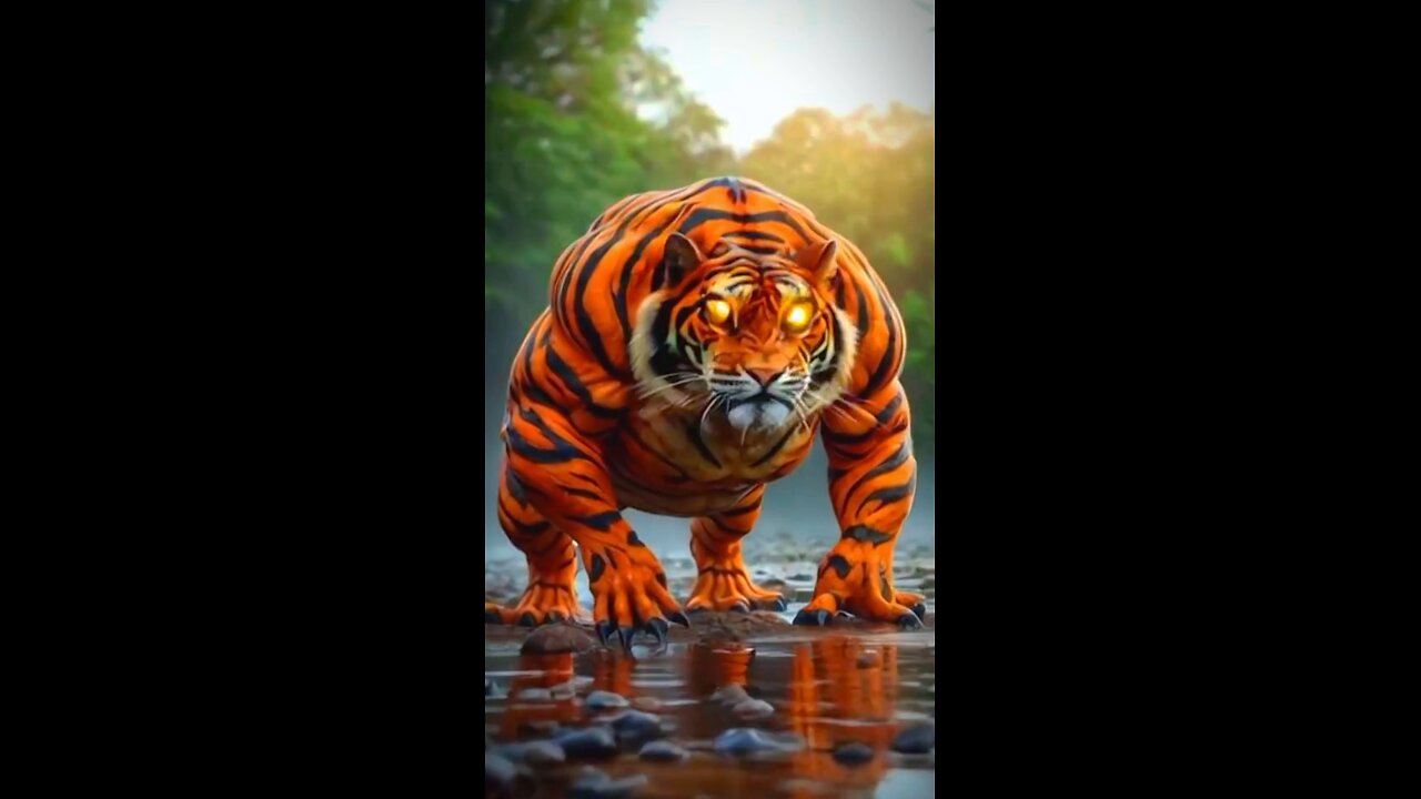 Incredible: Tiger and frog #hybrid #fusion